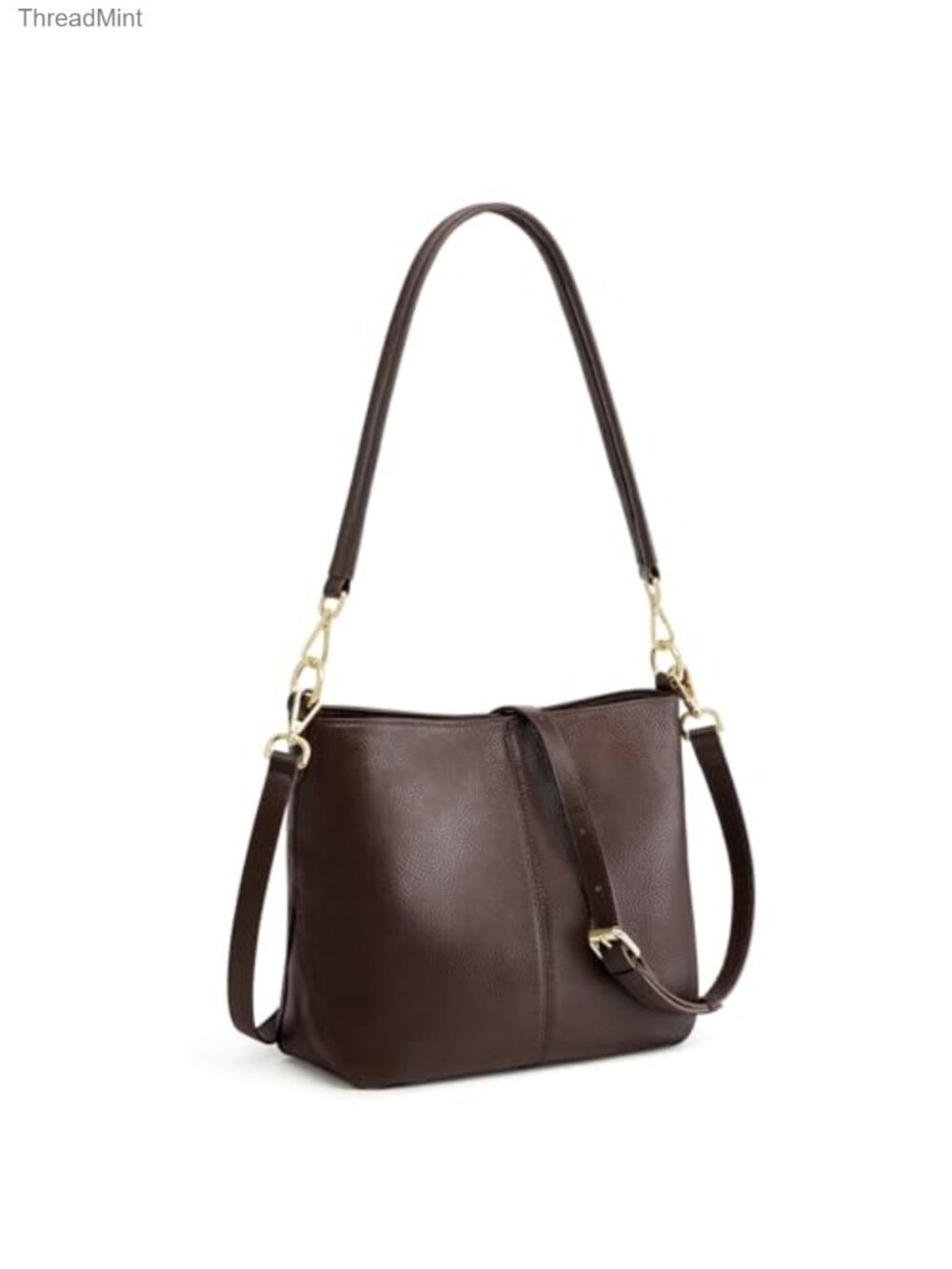 Genuine Leather Hobo Bag Crossbody Purse with 2 Straps Women's Handbag